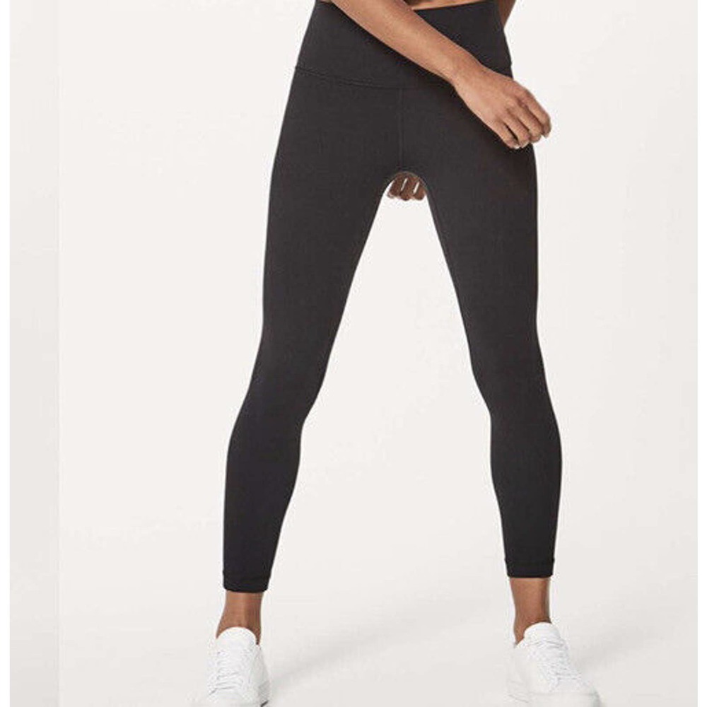 Lululemon Womens Align II 25" Black Leggings Yoga Pants Size 4